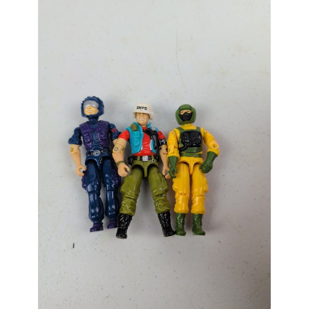 Lot Of 3 1986 G.I. Joe Figures